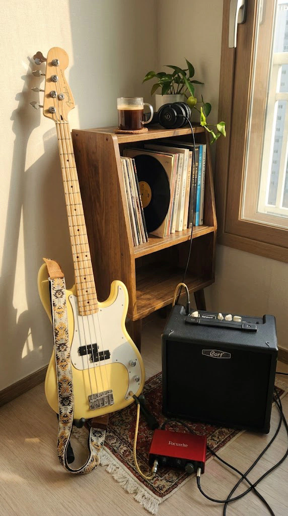 재즈 베이스 연주